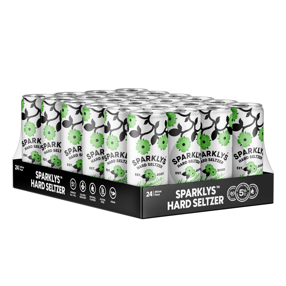 Sparklys Hard Seltzer Holunder